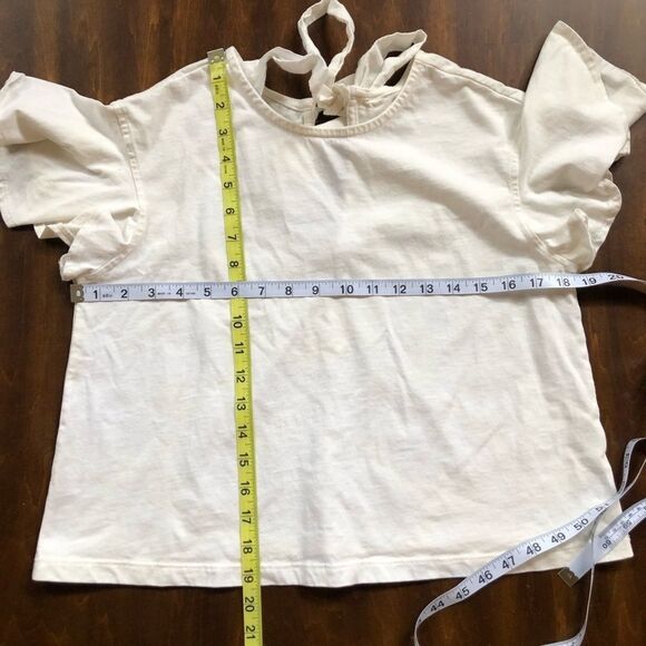 BP Tie Back Flutter Sleeve Tee Size Small - Picture 6 of 8